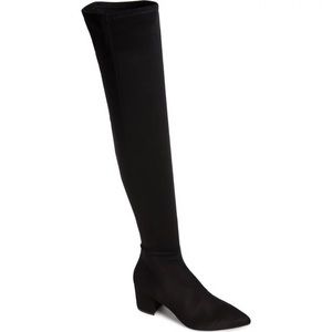 Steve Madden Brinkley Black Suede Over the knee boots